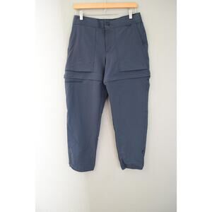 REI Co-op Pants Womens Medium Blue Convertible Zip Off Hiking Sahara Guide